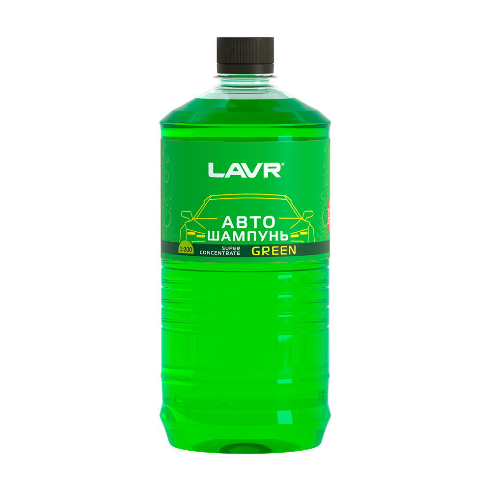 LAVR Автошампунь для ручной мойки Green, 1 л, LN2265