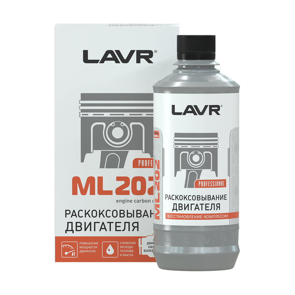 LAVR Раскоксовка двигателя ML202, 320 мл, LN2504